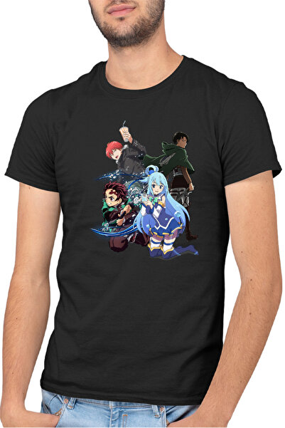 OEM Tricou barbati Assassination Classroom Karma AOT Levi Kimetsu no Yaiba