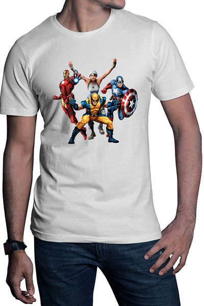 OEM Men's Fortnite Superheroes Marvel DC Super Powers T-shirt