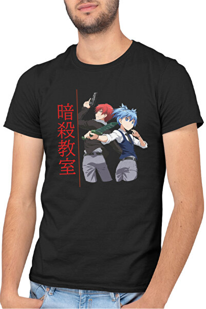 OEM Ανδρικό T-shirt Assassination Classroom Anime Drawings