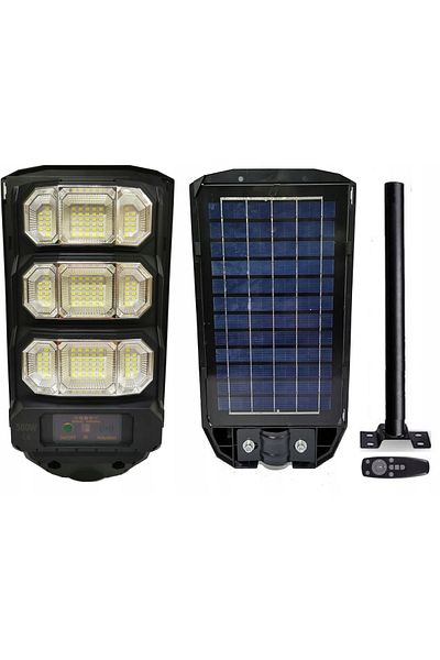 Azaris FELINAR DE GRĂDINĂ SOLARĂ LED PENTRU EXTERIOR, PUTERNIC, 500W, PENTRU ÎNALTĂ LUMINĂ
