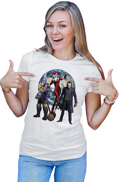 OEM Tricou Femei Thanos Earth Joker Female Destroy