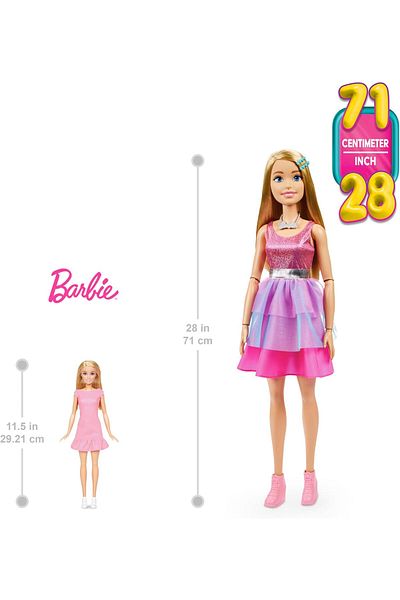 mattel Barbie Large Blonde Doll 28in HJY02