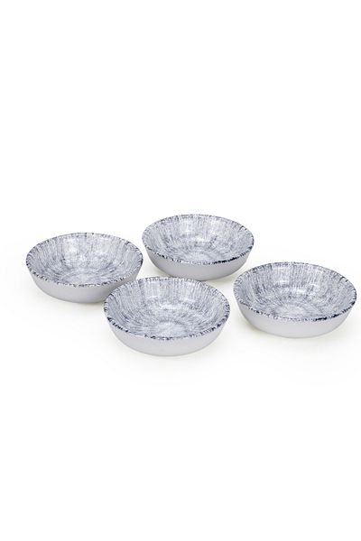 Edessa Ceramic Astin 10.5Cm Round Snack Bowl, Multicolor (Set of 4)