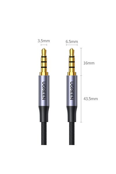 Ugreen Kabel przewód audio mini jack 3.5mm - mini jack 3.5mm 1m - szary
