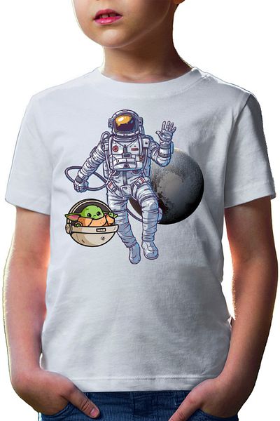OEM Tricou copii NASA Astronaut Star Wars Baby Yoda Pluto Adorable Heart