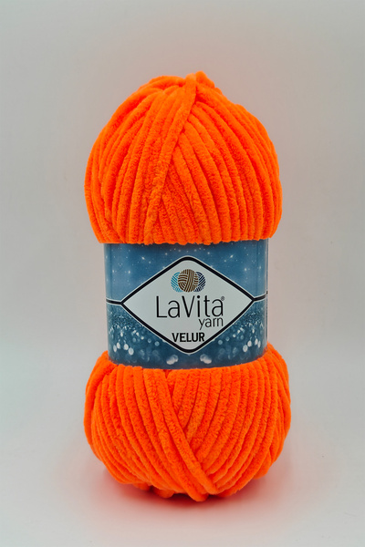LaVita Yarn Fir de tricotat manual din catifea Velur 100% Poliester 100gr (23...