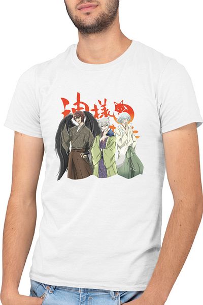OEM Men's T-shirt Kamisama Kiss Tomoe Kurama Anime Drawings