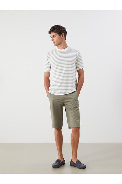 LC Waikiki Ανδρικό Tisort με ριγέ λαιμόκοψη New Season - S5QK53Z8