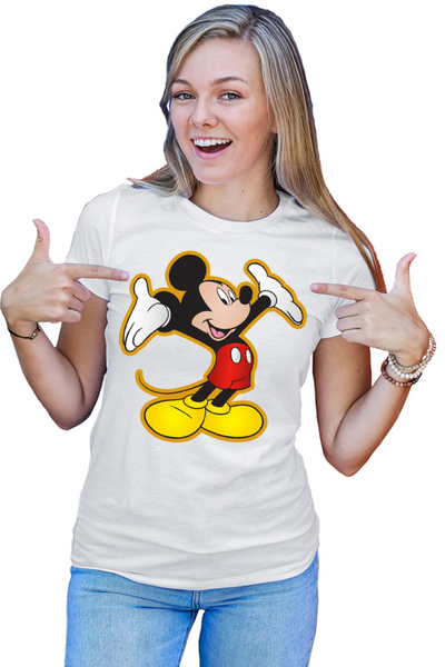 OEM Tricou Femei Μίκυ Μάους Χαρούμενα Ζώα της Disney Γκούφι