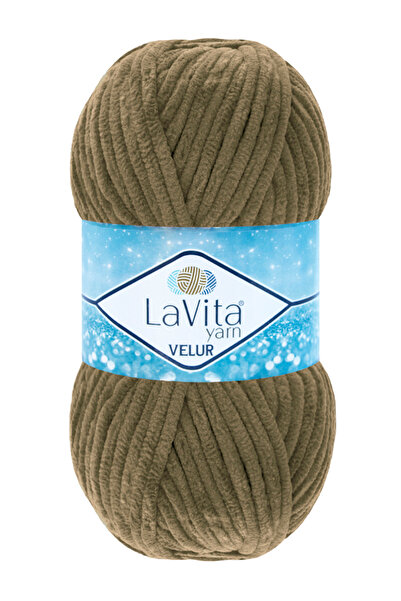 LaVita Yarn Velur Somot Pređa za ručno pletenje 100% Poliester 100gr (1039 ŽI...