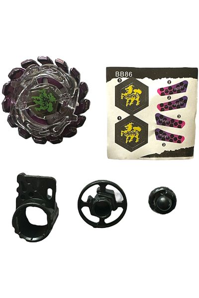 RAPIDITY Bb86 Beyblade Metal Fusion Purple Poison Giraffe Giraffe +158-29 with Gun