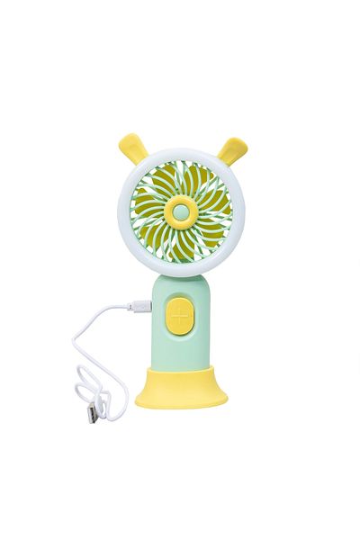 Z-Tools Ventilator portabil, alimentat prin USB, 3,7 W, 3 viteze și suport, verde / ZTS 8241