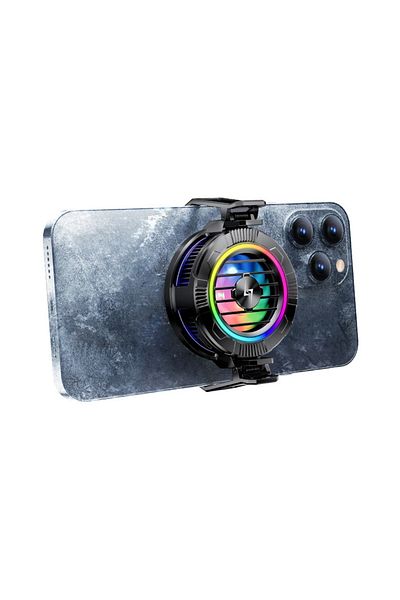 Techsuit Phone Fan, RGB - (P66) - Black