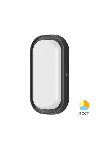 Braytron PLAFONIERA LED 12W 3in1 D:206MM IP65 NEGRU BULKHEAD ELP