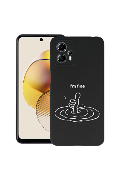 bestcase ® Slim Silicon Case For Motorola Moto G13 / G23, I'm Fine, 1399690 B...