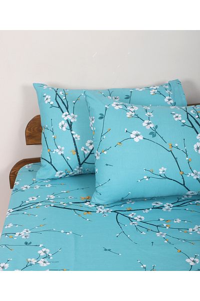 ENESSA Patterned Fitted Sheet Single and King Size