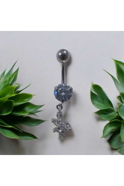 Begonia Accessories 316L Surgical Steel Stainless Tarnish Free Fashion Zircon Stone Navel Piercing