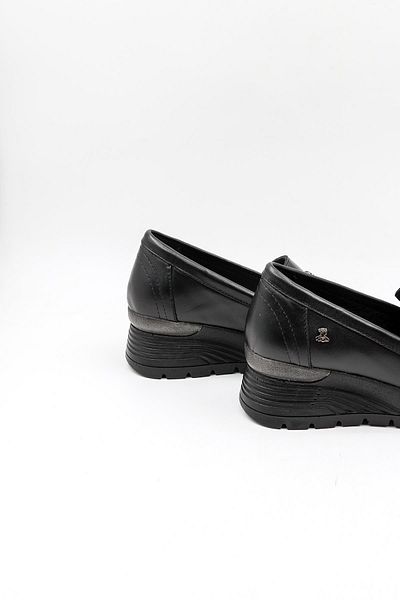 Venüs Women's Genuine Leather Buckle Comfortable Women's Shoes Vn13054Y Black