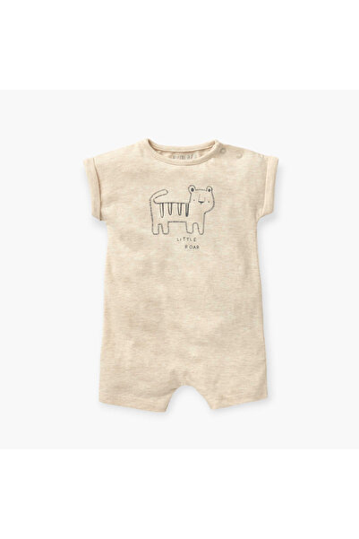 Juniors Animal Print Romper with Short Sleeves - Set of 2