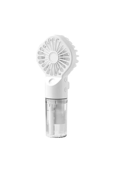 Techsuit Portable Fan with USB Port and 4 Speeds - (G10) - White