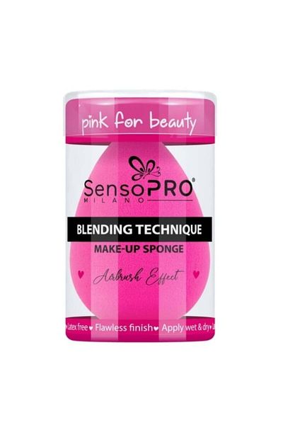 SensoPRO Milano Houbička na make-up, SensoPro Milano, technika roztírání, růžová