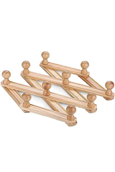 genric FFD Wooden Expandable Cloth Hanger, Wall Mounted 10 Hooks Hat Rack, Co...