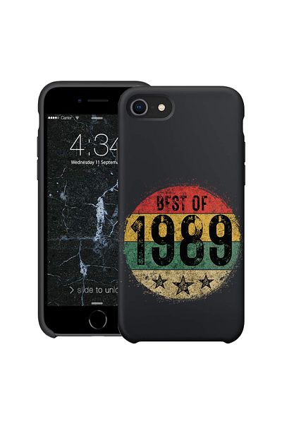 bestcase ® Husă subțire din silicon pentru Apple iPhone SE 3 / SE 2 / 7 / 8, 1989, 1396527 B 1922
