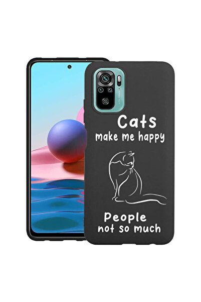bestcase ® Carcasă subțire din silicon pentru Xiaomi Redmi Note 10 Pro, Pisic...