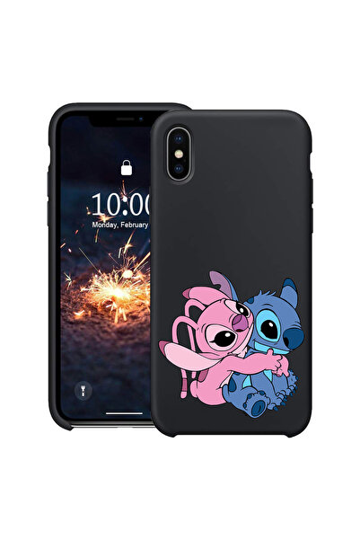 bestcase ® Λεπτή θήκη σιλικόνης για Apple iPhone XS / iPhone X, με ραφή Angel Hugging Stitch, 1396521 B 1842