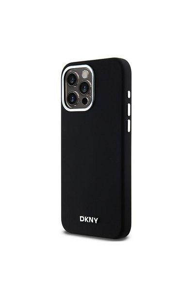 Dkny Case for Apple iPhone 15 Pro Max - Hard Liquid Silicone Logo MagSafe Magnetic Elegant Black