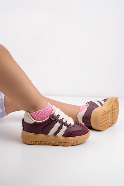 Blyss Girl Boy Child Baby Burgundy Sports Shoes Sneaker