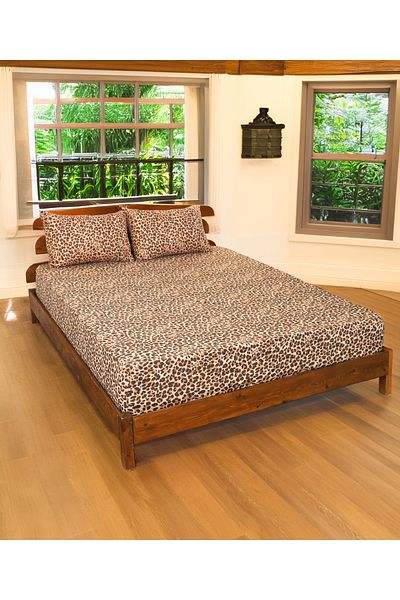 ENESSA Patterned Fitted Sheet Single and King Size