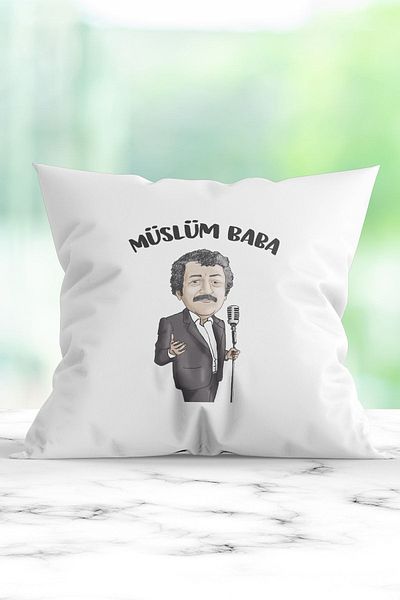 ÇELİKLER HEDİYE Müslüm Baba Printed Pillow