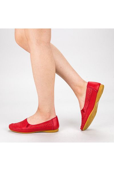 ANGEL BLUE Women's Ballerinas 23074 Red Angel Blue