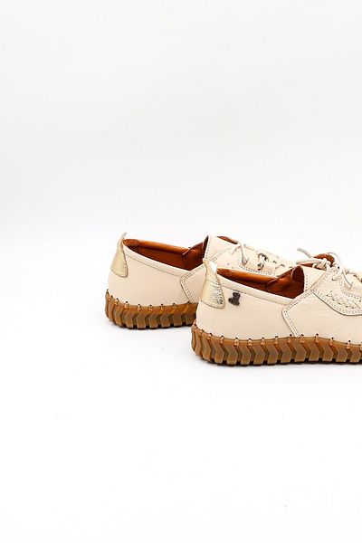 Venüs Women's Genuine Leather Casual Shoes Vn10724Y Beige