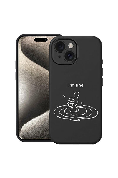 bestcase ® Θήκη σιλικόνης Premium για Apple iPhone 15 Plus, I'm Fine, 1690164 PB 1867