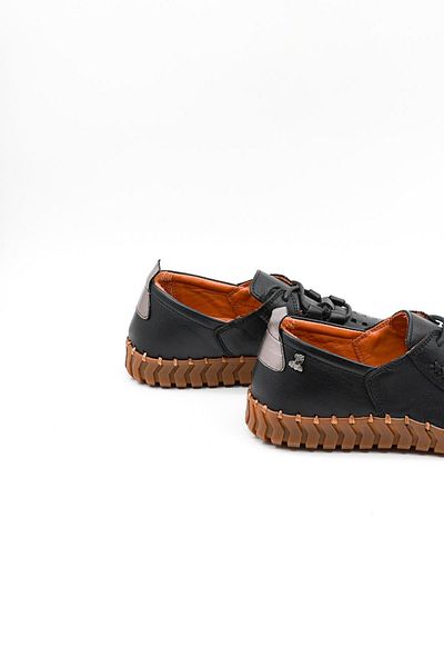 Venüs Women's Genuine Leather Casual Shoes Vn10724Y Black