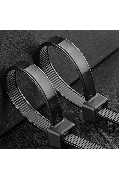 Azaris COLIERE DE CABLU FOARTE REZISTENTE 100 BUC NEGRE LUNGIME 2.5X100