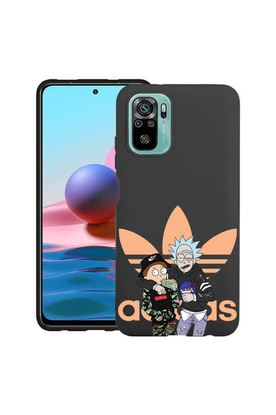 bestcase ® Husă subțire din silicon pentru Xiaomi Redmi Note 10 Pro, Rick, 13...