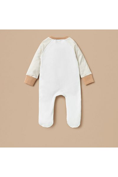 Juniors Printed Closed Feet Sleepsuit with Raglan Sleeves
