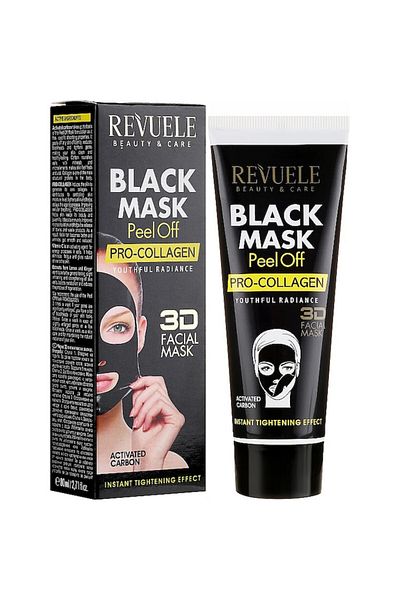 Revuele Black Mask Pro-Collagen Face Mask, 80 ml