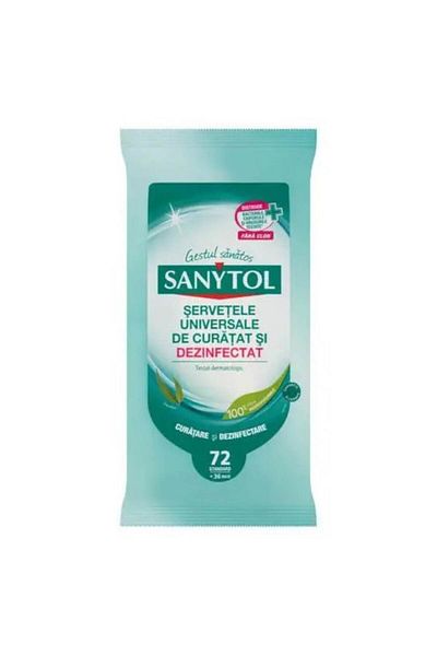 Sanytol Disinfectant Wet Wipes for Surfaces, Sanytol, 36 pcs