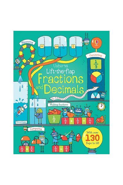 Usborne Publishing Lift-the-flap fractions and decimals