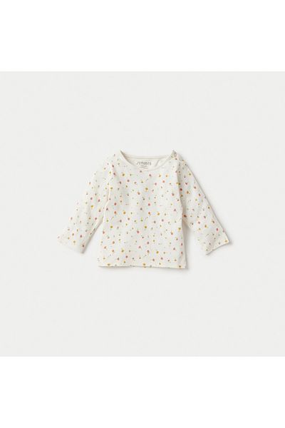 Juniors All-Over Floral Print T-shirt and Pyjama Set