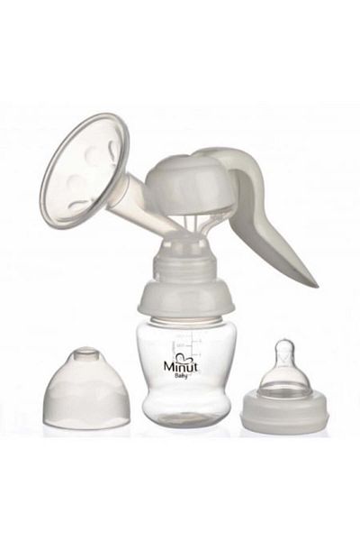 Minut Baby Pompa san Minut Baby manuala cu biberon si tetina, fara BPA