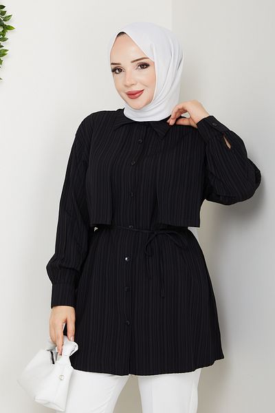 Pamuk Butik Cămașă de damă cu centură în talie