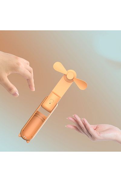 Techsuit Portable Fan 2000mAH, USB - (HZ001) - Pink