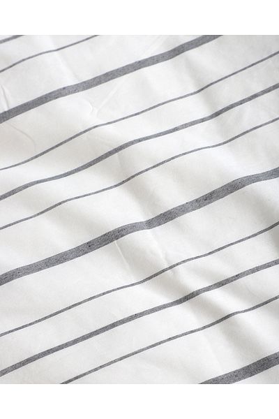 Gloriys Home & Decor Anthracite Striped Pattern Single Person Bedding Set Double-Sided Use