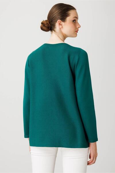 Desen Triko Women's Crew Neck Verev Stone Sweater Early