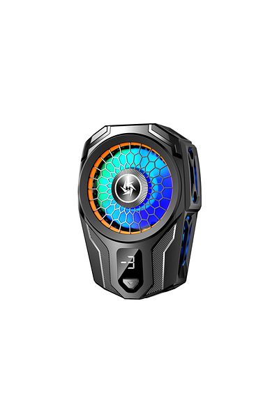 Techsuit Phone Fan With Button - (SL16) - Black